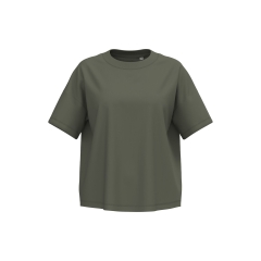T-shirt oversize femme écoresponsable Vert Khaki Native Spirit