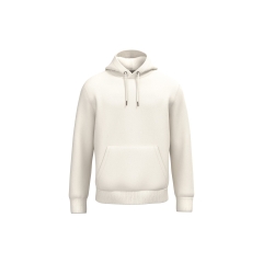 Sweat capuche écoresponsable unisexe Blanc Ivoire Native Spirit