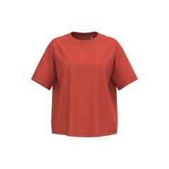 T-shirt oversize écoresponsable femme Orange Paprika Native Spirit