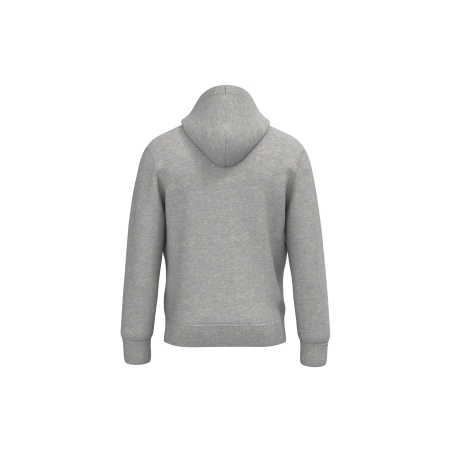 Sweat capuche écoresponsable unisexe Gris Native Spirit – Gris lune chiné – vue 2