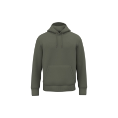 Sweat à capuche écoresponsable unisexe Vert Khaki Native Spirit