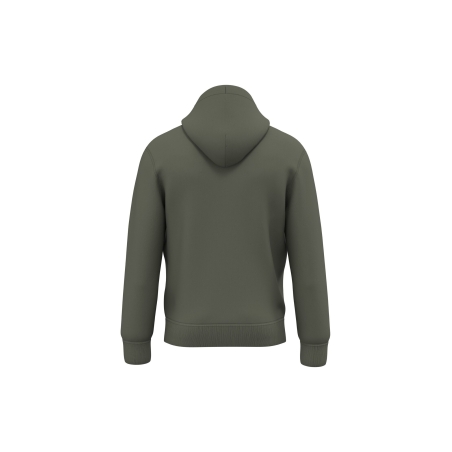 Sweat à capuche écoresponsable unisexe Vert Khaki Native Spirit – vue 2