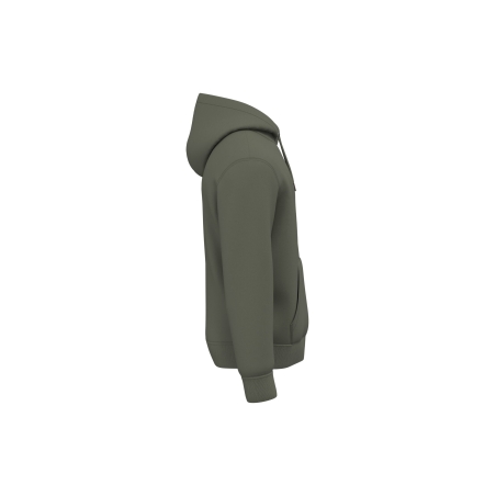Sweat à capuche écoresponsable unisexe Vert Khaki Native Spirit – vue 3