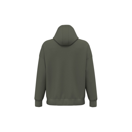 Sweat capuche oversize écoresponsable vert kaki Native Spirit – vue 2