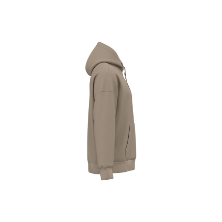 Sweat capuche oversize écoresponsable Beige Native Spirit – vue 3