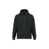 Sweat zippé oversize à capuche écoresponsable Noir – Native Spirit