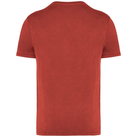 T-shirt écoresponsable délavé Rouge Washed Paprika Native Spirit – vue 2