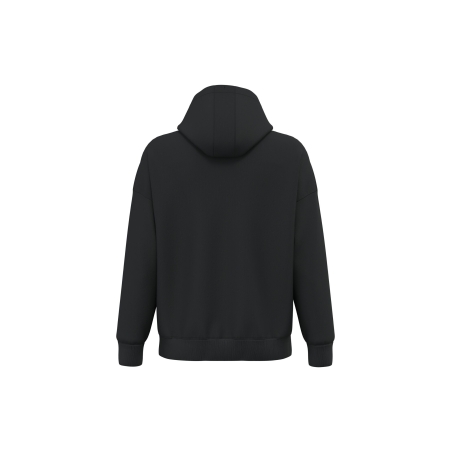 Sweat zippé oversize à capuche écoresponsable Noir – Native Spirit – vue 2