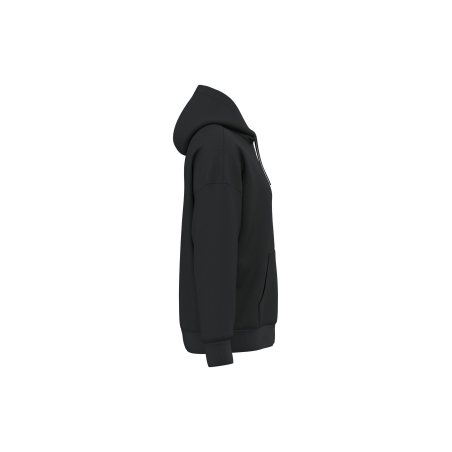 Sweat zippé oversize à capuche écoresponsable Noir – Native Spirit – vue 3