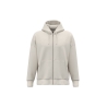 Sweat zippé capuche oversize écoresponsable Blanc Ivoire Native Spirit