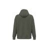 Sweat zippé capuche oversize écoresponsable Vert Khaki Native Spirit – vue 2