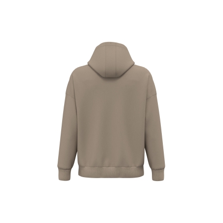 Sweat zippé capuche oversize écoresponsable Beige Native Spirit – vue 2