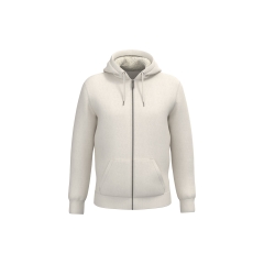 Sweat zippé sherpa écoresponsable unisexe Native Spirit – Ivoire