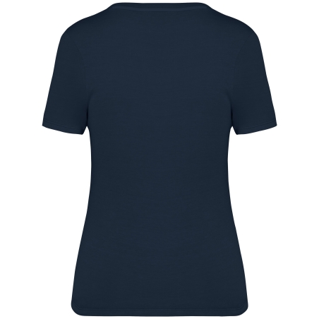 T-shirt écoresponsable délavé femme Marine – Native Spirit – vue 2