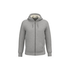 Sweat zippé sherpa écoresponsable Moon Grey Heather Native Spirit