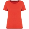 T-shirt écoresponsable délavé femme Rouge Washed Paprika Native Spirit