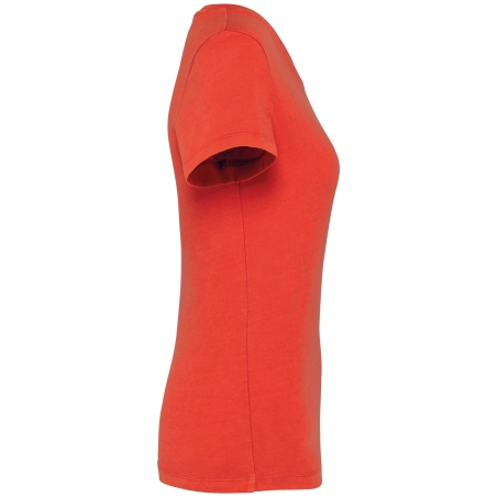 T-shirt écoresponsable délavé femme Rouge Washed Paprika Native Spirit – vue 3