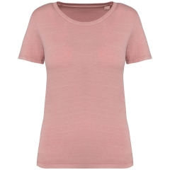 T-shirt écoresponsable délavé femme Rose Washed Petal Native Spirit