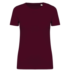 T-shirt écoresponsable femme Cerise foncé Native Spirit
