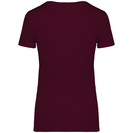 T-shirt écoresponsable femme Cerise foncé Native Spirit – vue 2