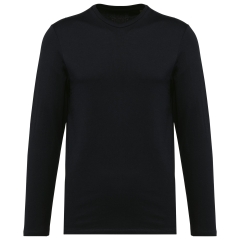 T-shirt Supima® col rond manches longues homme Noir Kariban Premium