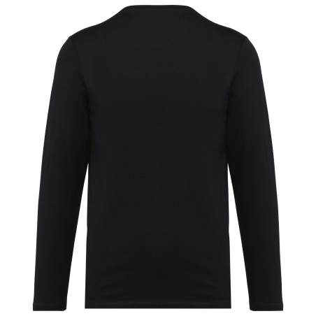 T-shirt Supima® col rond manches longues homme Noir Kariban Premium – vue 2