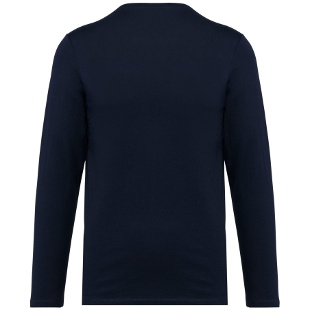 T-shirt Supima® col rond manches longues Marine – Kariban Premium – vue 2