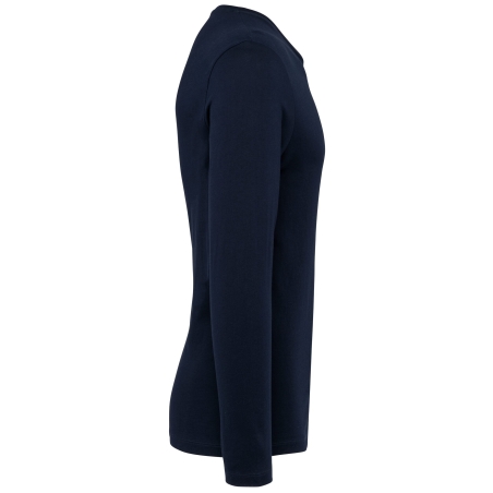 T-shirt Supima® col rond manches longues Marine – Kariban Premium – vue 3