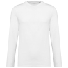 T-shirt Supima® col rond manches longues Blanc – Kariban Premium