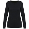 T-shirt Supima® col rond manches longues femme Noir – Kariban Premium