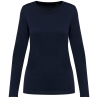 T-shirt Supima® col rond manches longues femme Marine Kariban Premium
