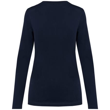 T-shirt Supima® col rond manches longues femme Marine Kariban Premium – vue 2