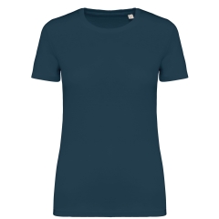 T-shirt écoresponsable femme Bleu paon Peacock Blue Native Spirit