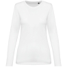 T-shirt Supima® col rond manches longues femme Blanc Kariban Premium