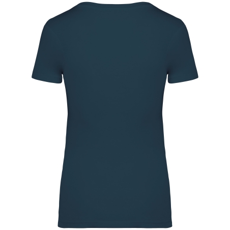T-shirt écoresponsable femme Bleu paon Peacock Blue Native Spirit – vue 2