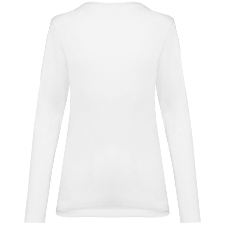 T-shirt Supima® col rond manches longues femme Blanc Kariban Premium – vue 2