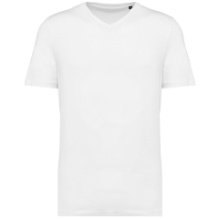 T-shirt col V Supima® manches courtes homme Blanc – Kariban Premium