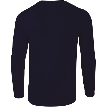 T-shirt manches longues marine Softstyle Gildan – vue 2