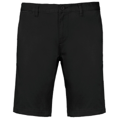 Bermuda chino homme noir – vue de face