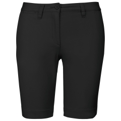 Bermuda chino femme noir – vue de face