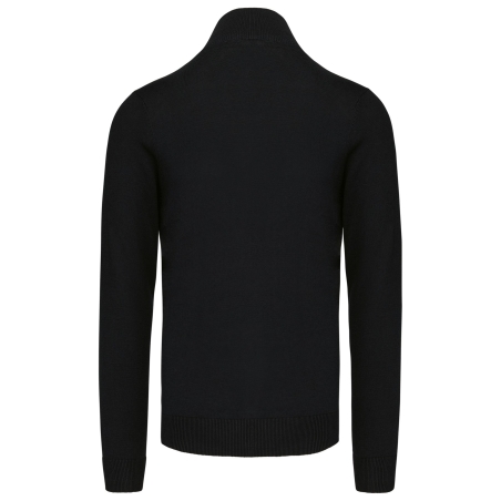 Pull 1/4 Zip Black XL – vue de dos