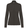 Cardigan zippé femme Gris Kariban – Coupe droite 290 g/m²