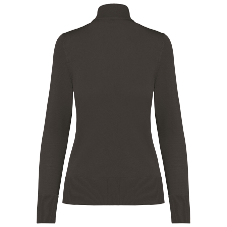 Cardigan zippé femme Gris Kariban – Coupe droite 290 g/m² – vue 2
