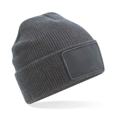 Bonnet Thinsulate™ patch amovible Beechfield® Gris