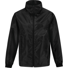 Coupe-vent doublé tricot Noir B&C ID.601 – Veste personnalisable