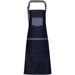 Tablier Denim à bavette Domain – Bleu Indigo – Premier