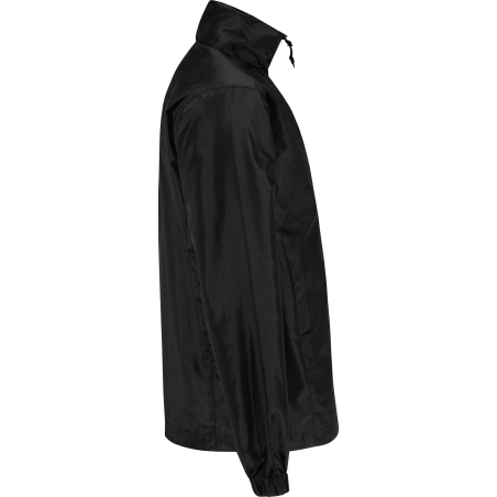 Coupe-vent doublé tricot Noir B&C ID.601 – Veste personnalisable – vue 3