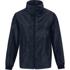 Coupe-vent doublé tricot Marine B&C ID.601 – Veste de travail zippée