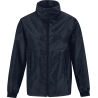 Coupe-vent doublé tricot Marine B&C ID.601 – Veste de travail zippée