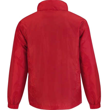 Coupe-vent doublé tricot Rouge B&C ID.601 – Veste de travail – vue 2